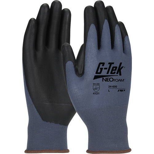 Gants en tricot sans coutures enduits G-Tek NeoFoam, T-petit, R&ecirc;vetement Polyur&eacute;thane, Calibre 15, Enveloppe en Nylon Kelford