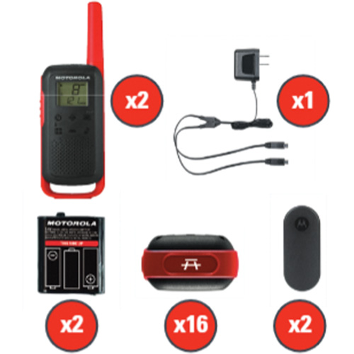 TalkAbout Two-Way Radios, FRS Radio Band, 22 Channels, 32 km Range Kelford