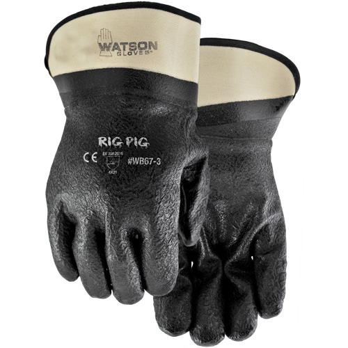 Rig Pig Gloves, One Size, Nitrile/PVC Coating, Jersey Shell Kelford