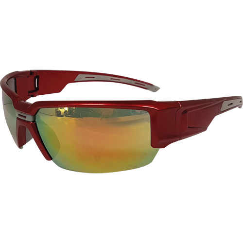 Lunettes de s&eacute;curit&eacute; Hartley, Lentille Rouge, R&eacute;pond ou surpasse la norme CSA Z94.3 Kelford
