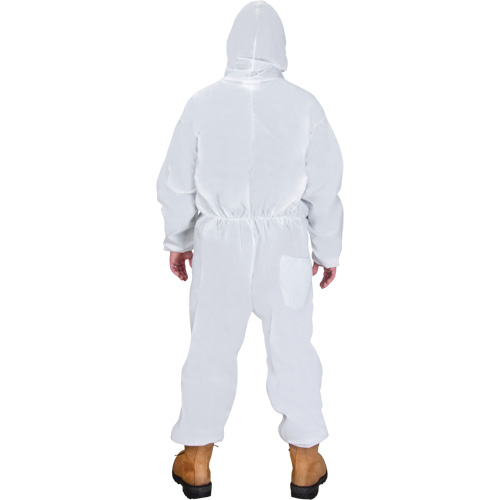 Hooded Coveralls, Medium, White, SMS Kelford