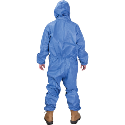 Hooded Coveralls, 3X-Large, Blue, SMS Kelford