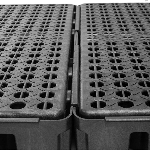 Black Diamond Low Profile Spill Pallet, 51 US gal. Spill Capacity, 49" x 48" x 6.5" Kelford