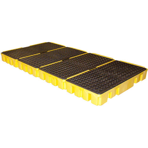 Low Profile Spill Pallet, 102 US gal. Spill Capacity, 96" x 49" x 6.5" Kelford