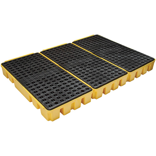 Low Profile Spill Pallet, 76.5 US gal. Spill Capacity, 72" x 49" x 6.5" Kelford
