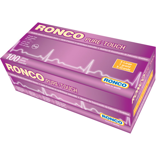 Gant dexamen synth&eacute;tique extensible Pure-Touch, T-Grand, Vinyle, 5 mils, Sans poudre, Blanc, Classe 2 Kelford