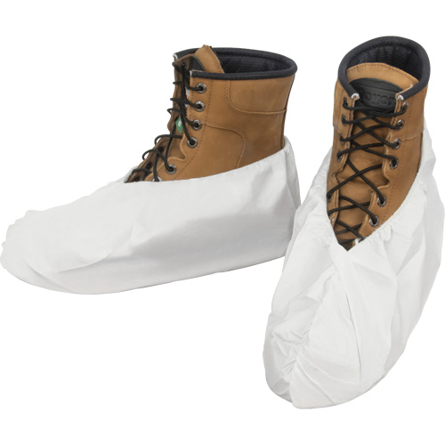 Shoe Covers, One Size, Microporous, White Kelford