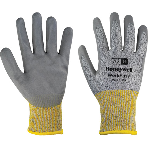 WorkEasy Cut Protective Gloves, Size 6/X-Small, 13 Gauge, Polyurethane Coated, HPPE/Glass Fibre Shell, ASTM ANSI Level A2/EN 388 Level B Kelford
