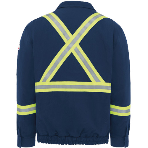 Blouson aviateur doubl&eacute; pour hommes avec garniture r&eacute;fl&eacute;chissante, Petit, Bleu marin, 29 cal/cm² Kelford