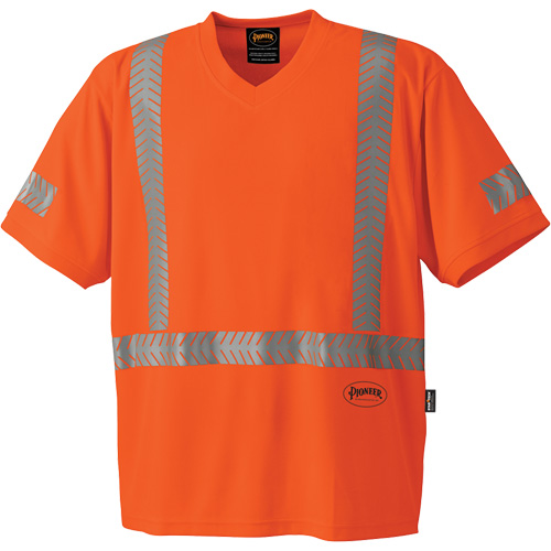 6900 CoolPass&reg; UV Protection Safety T-Shirt, 2X-Large, High Visibility Orange Kelford