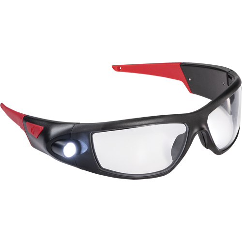 SPG400 Rechargeable Inspection Beam Safety Glasses, Clear Lens, ANSI Z87+ Kelford
