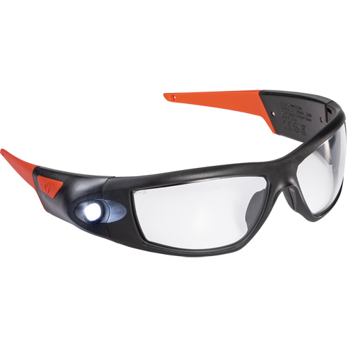 Lunettes de s&eacute;curit&eacute; &agrave; faisceau d'inspection rechargeable SPG500, Lentille Transparent, ANSI Z87+ Kelford