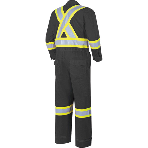 7702BK FR-Tech&reg; 88/12 FR Arc Rated Coveralls, Size 36, Black, 9.7 cal/cm² Kelford