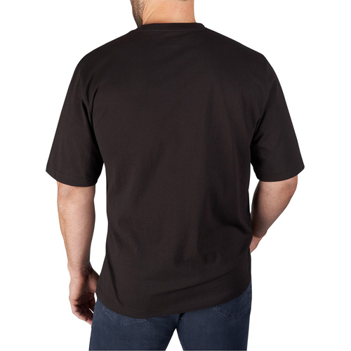T-shirt robuste avec poche, Hommes, Petit, Noir Kelford