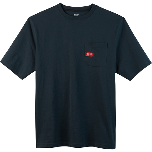 Heavy-Duty Pocket T-Shirt, Men's, Small, Blue Kelford