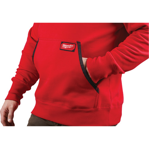 Heavy-Duty Pullover Hoodie, Men's, Small, Red Kelford