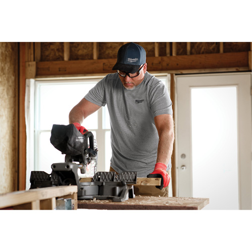 T-shirt de travail hybride, Hommes, Petit, Gris Kelford