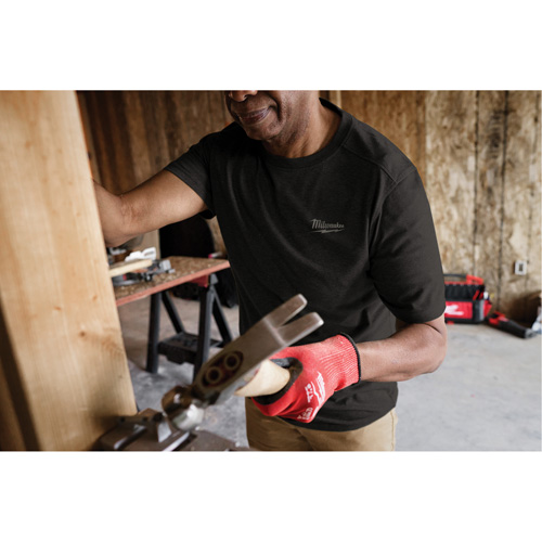 T-shirt de travail hybride, Hommes, Petit, Noir Kelford