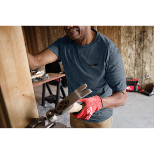 T-shirt de travail hybride, Hommes, Petit, Bleu Kelford