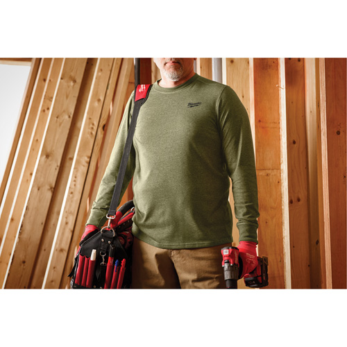 T-shirt de travail hybride, Hommes, Petit, Vert Kelford