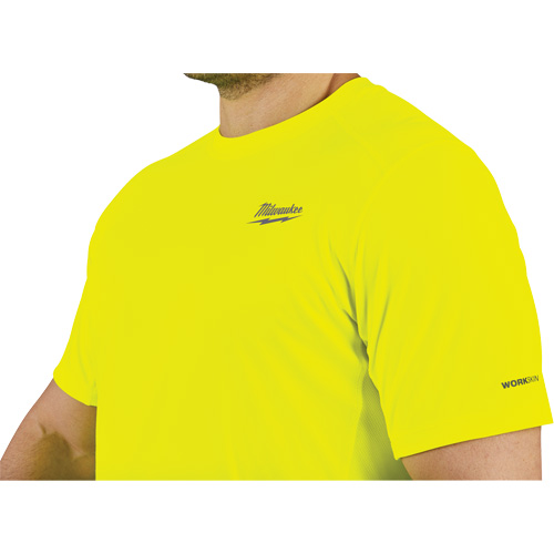 Workskin Lightweight High Visibility Shirt, Men's, Small, Yellow Kelford