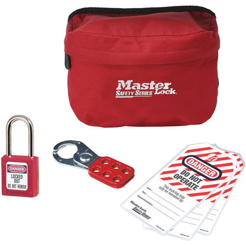 Personal Lockout Kit with Zenex Thermoplastic Padlock, 6 Components Kelford