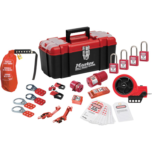 Premier Lockout Kit with Zenex Thermoplastic Locks, Electrical Kit, 21 Components Kelford