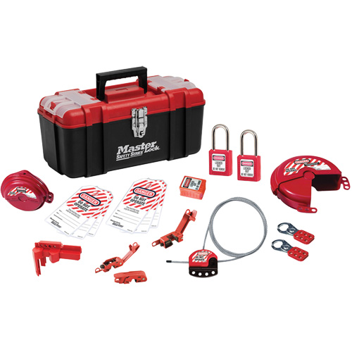 Basic Lockout Kit with Zenex Thermoplastic Locks, Electrical/Valve Kit, 19 Components Kelford