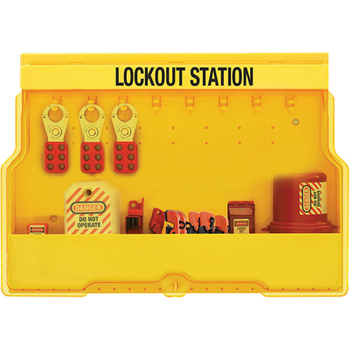 Station de cadenassage dappareils &eacute;lectriques de qualit&eacute; sup&eacute;rieure, Cadenas Aucune, Capacit&eacute; de 16, Cadenas Non compris Kelford