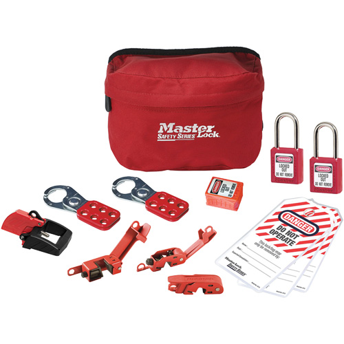 Trousse de cadenassage standard avec cadenas en thermoplastique Zenex, Ensemble &eacute;lectrique, 13 composants compris Kelford