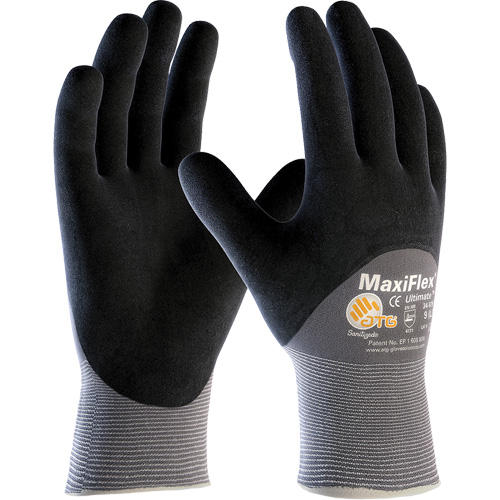 Gants compatibles avec les &eacute;crans tactiles ATG MaxiFlex Ultimate, Grand, R&ecirc;vetement Nitrile, Calibre 15, Enveloppe en Nylon/&eacute;lasthanne Kelford