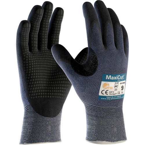 Gants ATG MaxiCut Ultra DT, Taille Grand, Calibre 15, Rev&ecirc;tement Nitrile, Enveloppe en Fil technique, ASTM ANSI niveau A3/EN 388 niveau 5/EN 388 niveau C Kelford