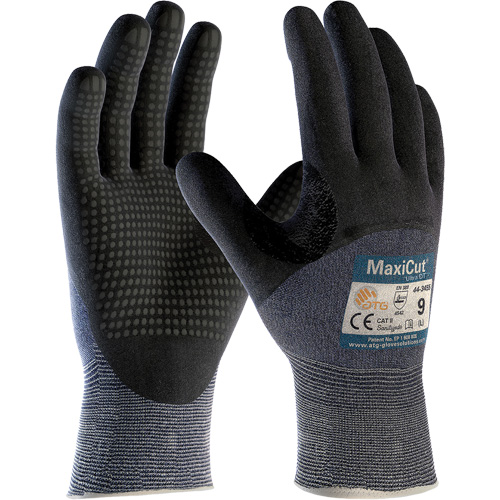 Gants ATG MaxiCut Ultra DT, Taille Grand, Calibre 15, Rev&ecirc;tement Nitrile, Enveloppe en Fil technique, ASTM ANSI niveau A3/EN 388 niveau 5/EN 388 niveau C Kelford
