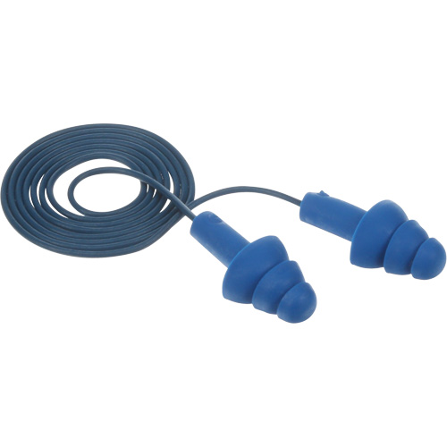E-A-R Ultrafit Premolded Earplugs, Corded, One-Size, Bulk - Polybag, NRR 25 dB NRR dB Kelford