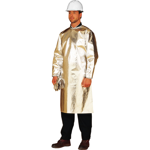 ALM 300 Long Heat Protective Apron/Smock, 48" L, Aluminized Fibreglass Kelford