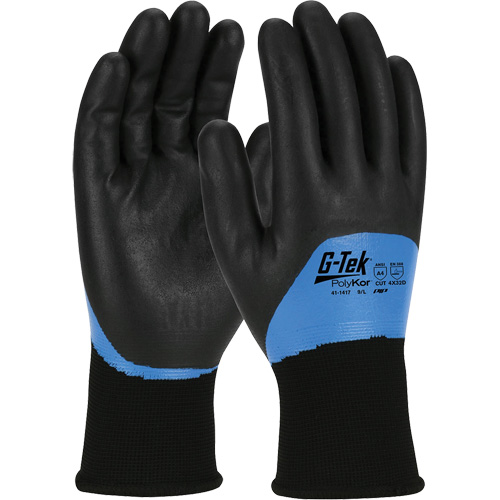 Gants isol&eacute;s r&eacute;sistants aux coupures G-Tek PolyKor, Taille Petit, Calibre 15, Rev&ecirc;tement Nitrile, Enveloppe en Fil technique, ANSI/ISEA 105 niveau 4 Kelford