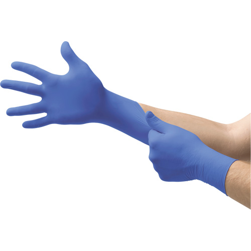 Gants Microflex N85, T-petit, Nitrile, 3,5 mils, Sans poudre, Bleu, Classe 2 Kelford