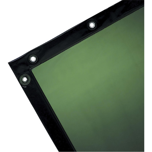 Rideau pour soudure, 72" x 96", Transparence Moyenne, Vert Kelford