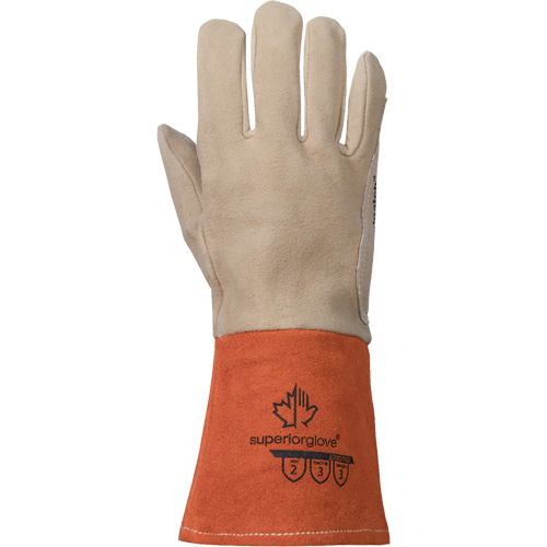 TIG Welding Gloves, Grain Deerskin, Size Medium Kelford