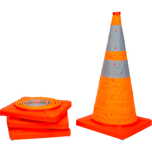 Collapsible Traffic Cone, 28" H, Orange Kelford