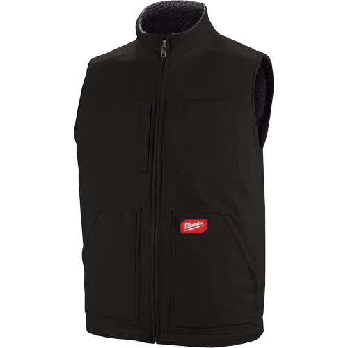 Veste doubl&eacute;e en sherpa ultra-r&eacute;sistante, Hommes, Petit, Noir Kelford