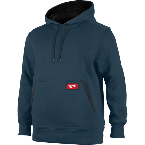 Midweight Pullover Hoodie, Men's, Large, Blue Kelford