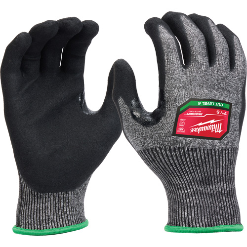 Gants enduits par trempage &agrave; dext&eacute;rit&eacute; &eacute;lev&eacute;e, Taille Petit, Calibre 18, Rev&ecirc;tement Nitrile, Enveloppe en Poly&eacute;thyl&egrave;ne, ASTM ANSI niveau A6/EN 388 niveau F Kelford
