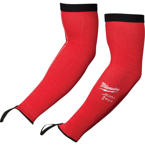 Protective Sleeves, Polyethylene, 16", ANSI/ISEA 105 Level 3/EN 388 Level 3/EN 388 Level C, Red Kelford