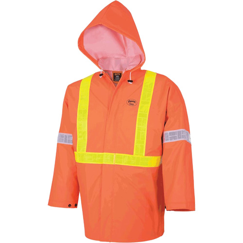 R85 Element FR FR 3-Piece Safety Rain Suit, PVC, Small, High-Visibility Orange Kelford
