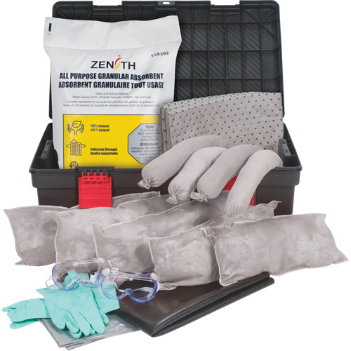 Tool Box Spill Kit, Universal, Bin, 31 US gal. Absorbancy Kelford