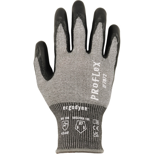 Proflex 7072 Cut-Resistant Gloves, Size Small, 18 Gauge, Nitrile Coated, HPPE/Tungsten Shell, ASTM ANSI Level A7/EN 388 Level F Kelford