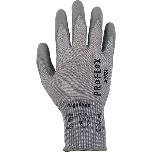 Gants r&eacute;sistant &agrave; la coupe Proflex 7024, Taille Petit, Calibre 13, Rev&ecirc;tement Polyur&eacute;thane, Enveloppe en Polyester/PEHP/Spandex, ASTM ANSI niveau A2/EN 388 niveau B Kelford
