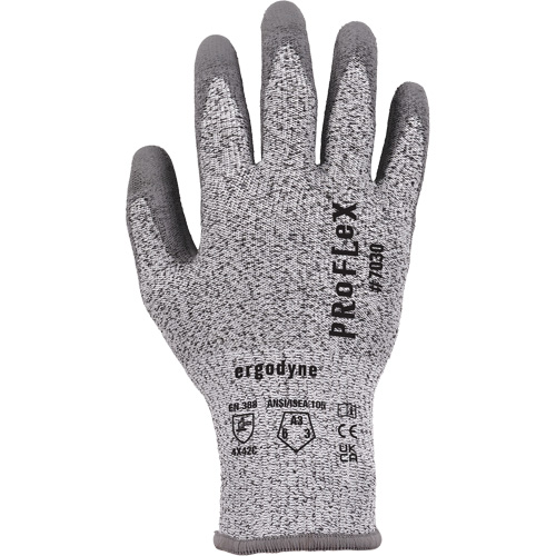 ProFlex 7030 Cut-Resistant Gloves, Size Small, 13 Gauge, Polyurethane Coated, Nylon/HPPE/Spandex Shell, ASTM ANSI Level A3/EN 388 Level C Kelford
