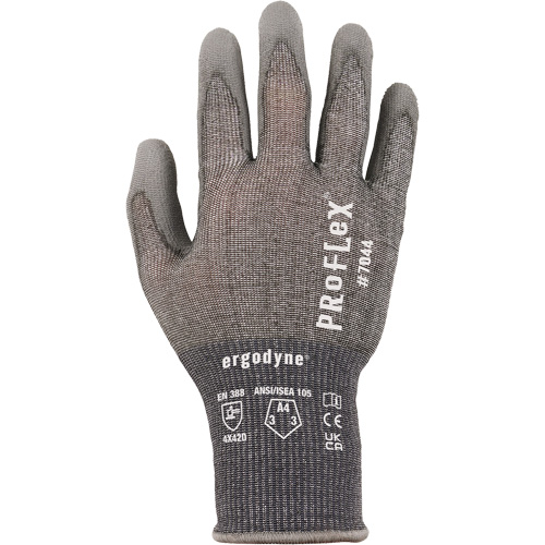 ProFlex 7025 Cut-Resistant Gloves, Size Small, 18 Gauge, Polyurethane Coated, Nylon/HPPE/Spandex Shell, ASTM ANSI Level A2/EN 388 Level B Kelford
